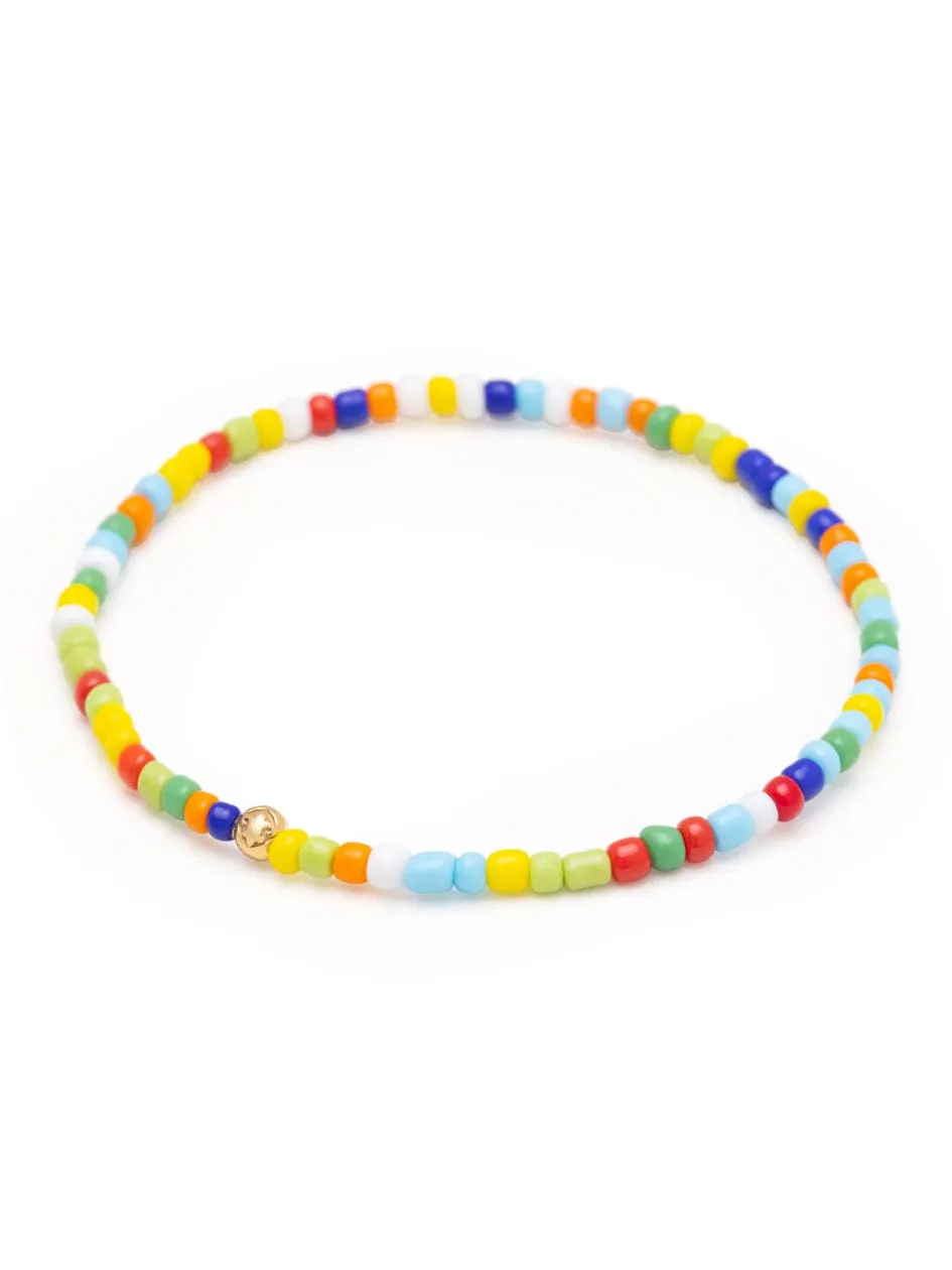 Women's Wristband with Trifocal Mini Beads
