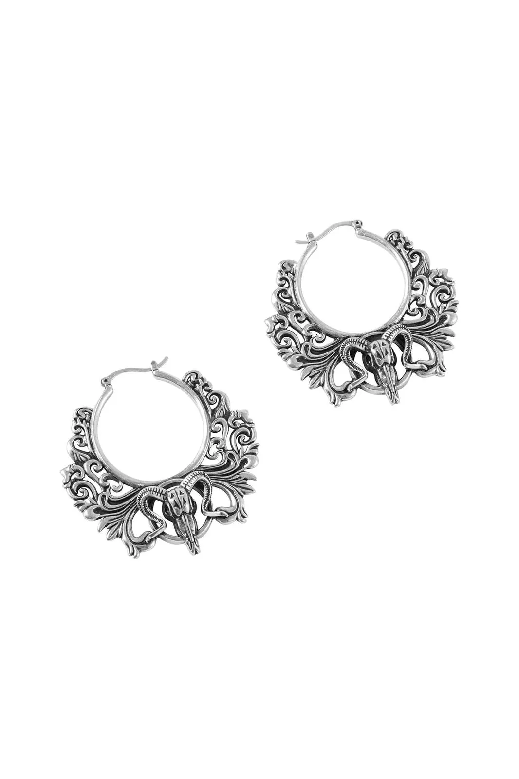 Worship the Night Hoop Earrings [S]