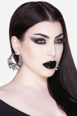 Worship the Night Hoop Earrings [S]